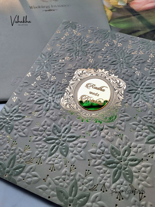 Hindu Muslim Christian Sikh Colored invitation Cards SN-70