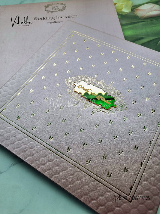 Hindu Muslim Christian Sikh Padded invitation Cards SN-79