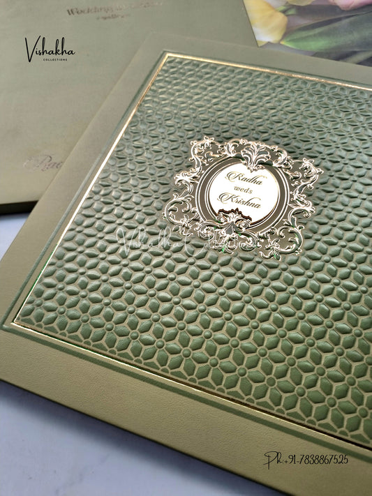 Hindu Muslim Christian Sikh Padded invitation Cards SN-83