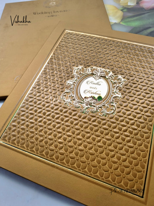 Hindu Muslim Christian Sikh Padded invitation Cards SN-84