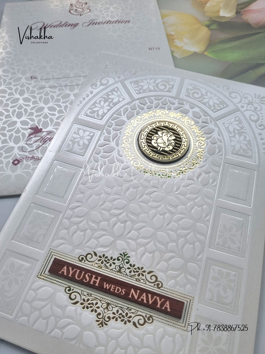 Ganesh Ji Hindu invitation Cards VN-719