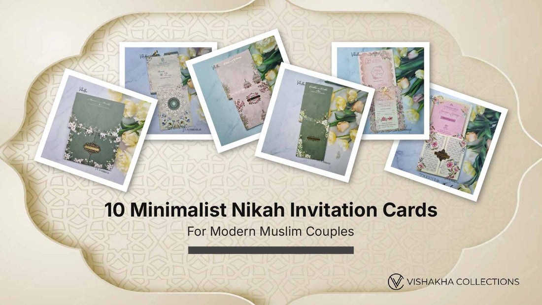 10 Minimalist Nikah Invitation Cards for Modern Muslim Couples