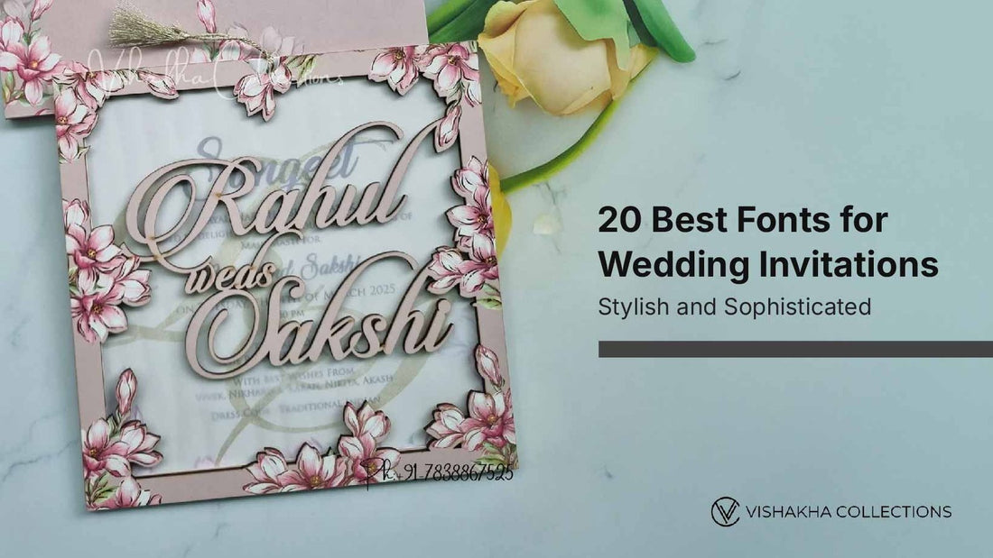 20 Best Fonts for Wedding Invitations: Stylish and Sophisticated