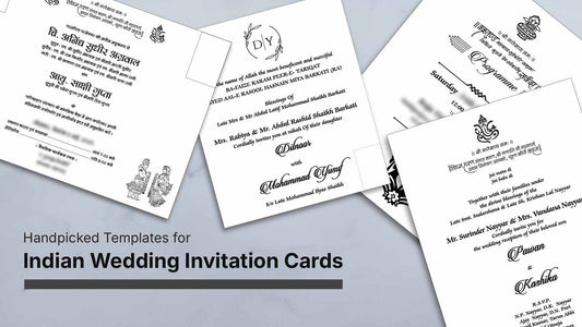 Handpicked Templates for Indian Wedding Invitation Cards