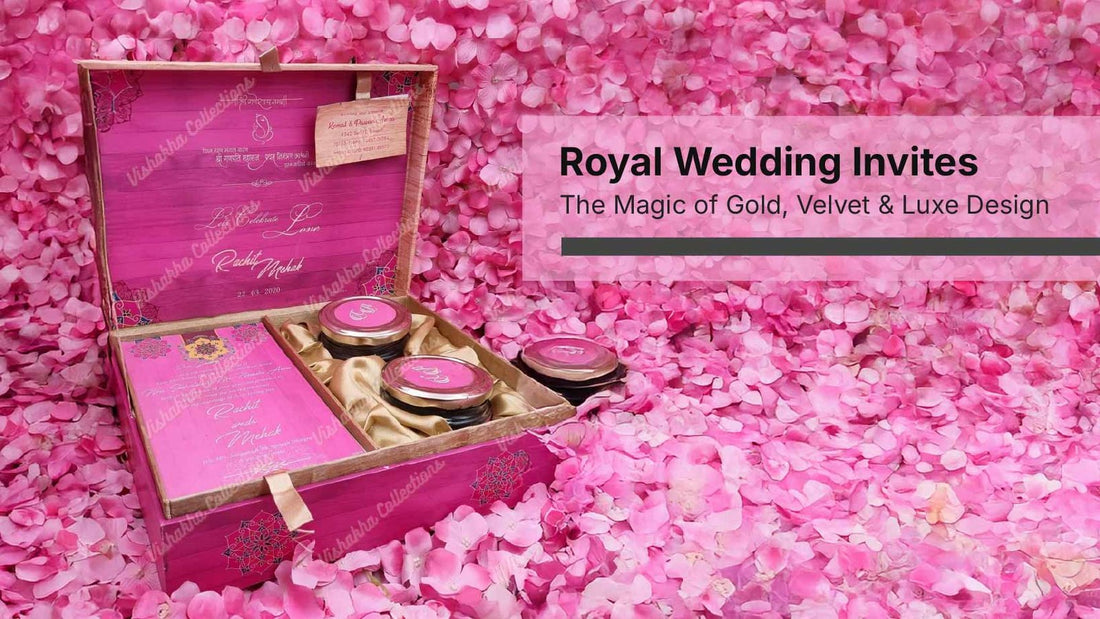 Royal Wedding Invites: The Magic of Gold, Velvet &amp; Luxe Designs