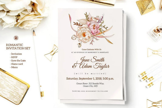 Plan a king-size wedding event, check out these fantastic wedding invitation designs