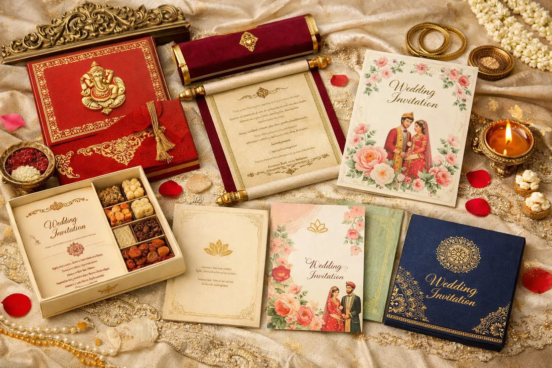 Elegant Hindu Wedding Invitation Card Design Ideas