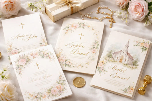 Indian Christian Wedding Card Design Trends