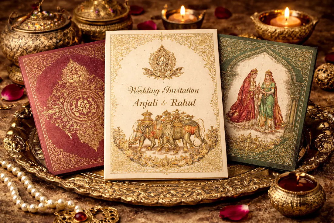 Vintage-Inspired Hindu Wedding Cards That Never Go Out of Style