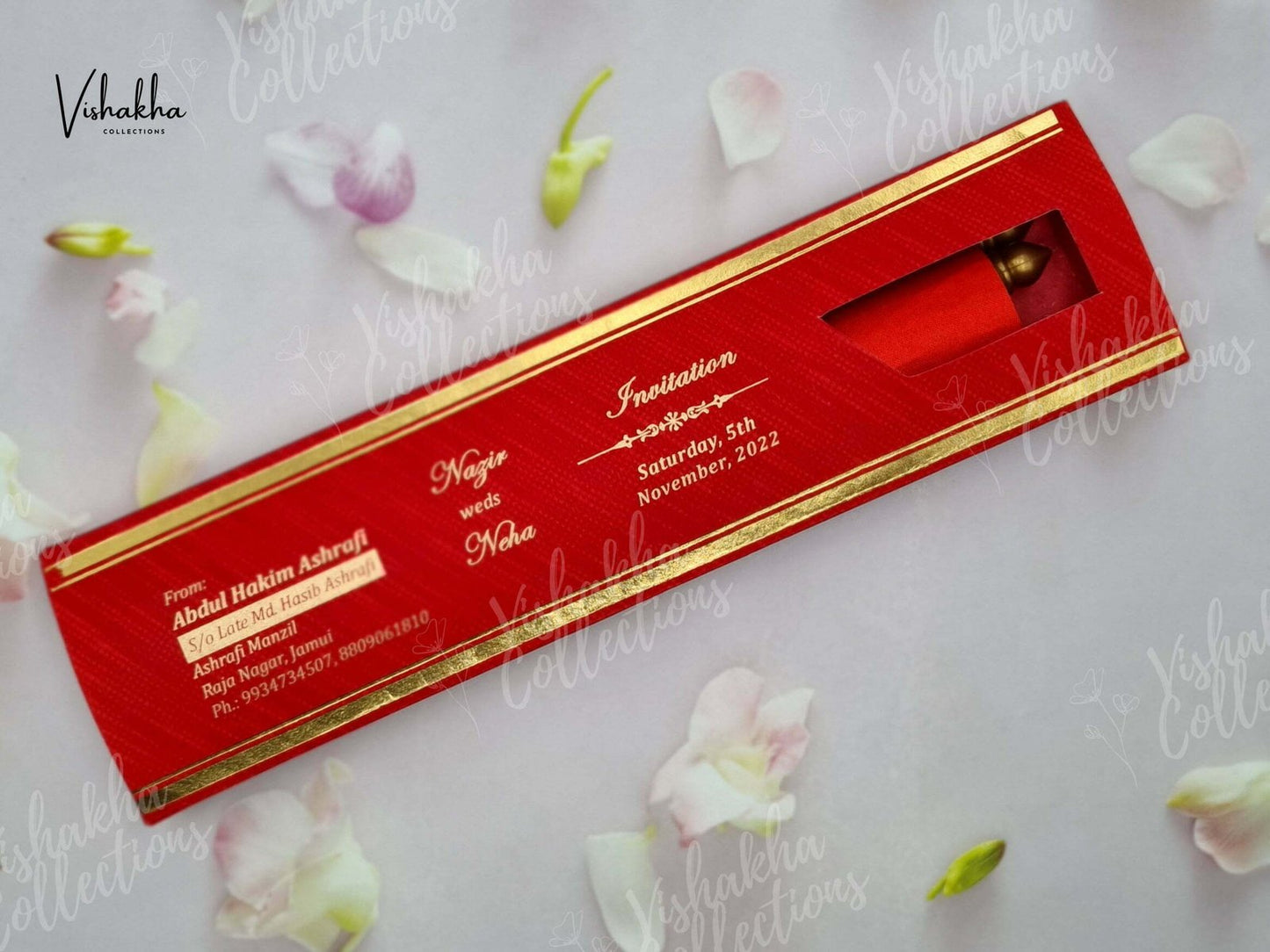 Designer Premium Customized Wedding Invitation Cards - FC-035