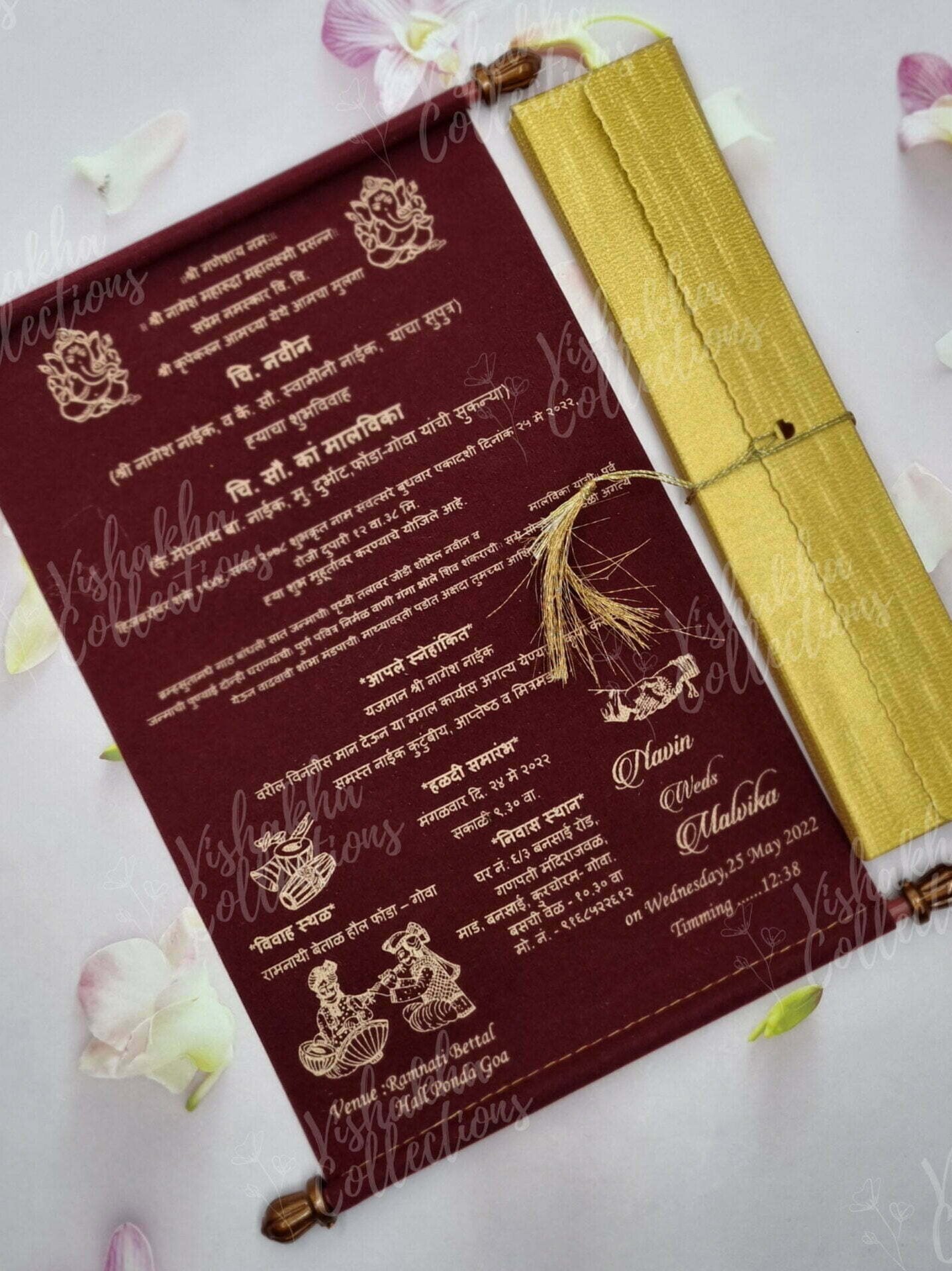 Designer Premium Customized Wedding Invitation Cards - FC-041