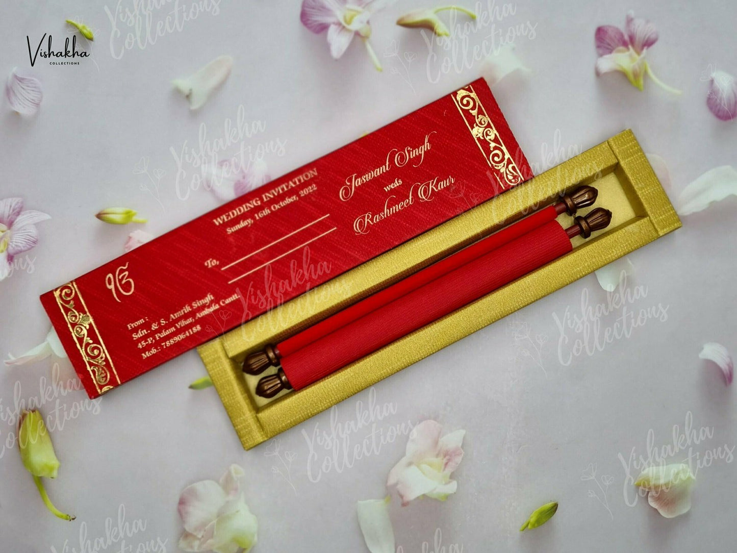 Designer Premium Customized Wedding Invitation Cards - FC-032