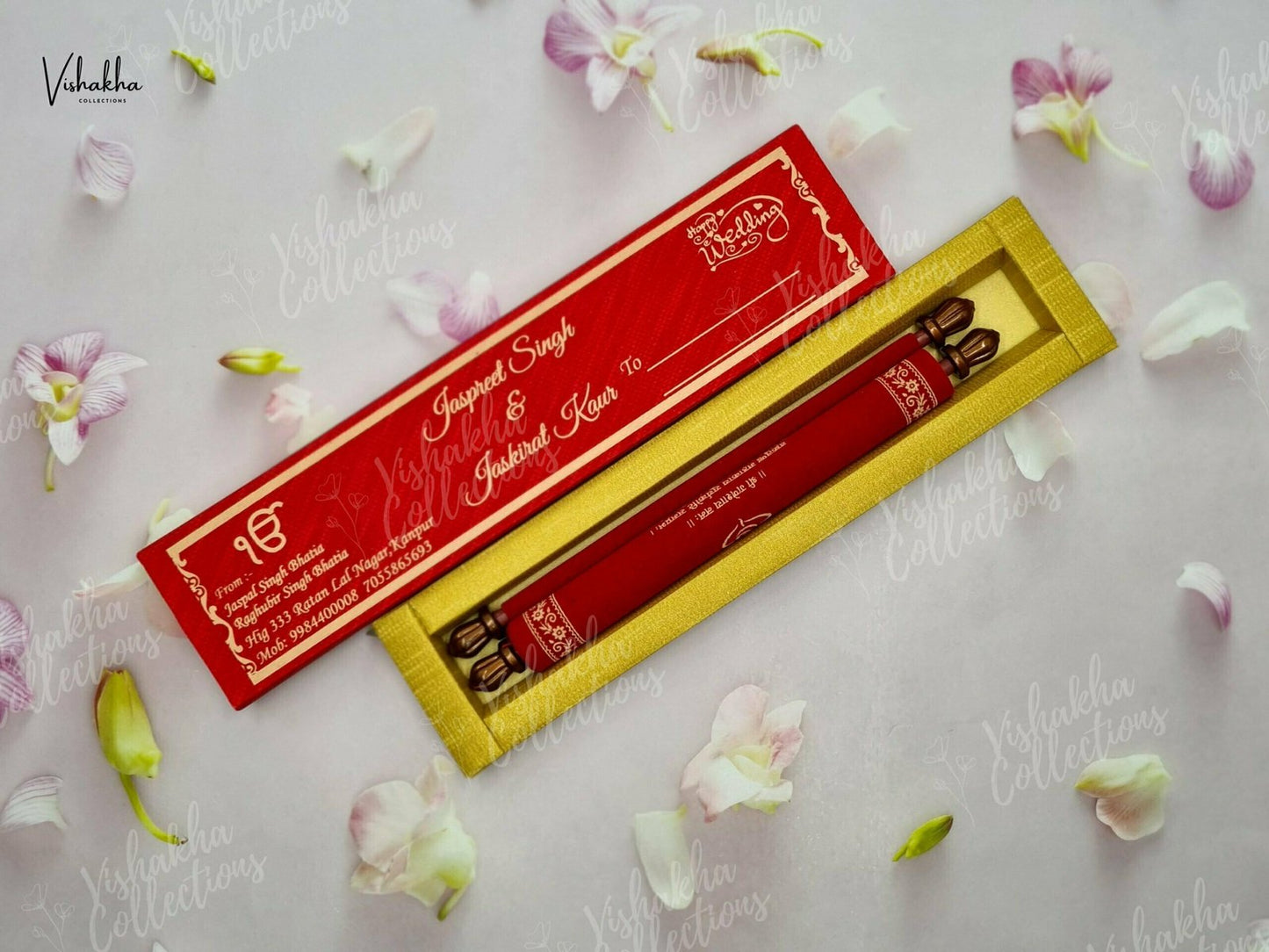 Designer Premium Customized Wedding Invitation Cards - FC-025