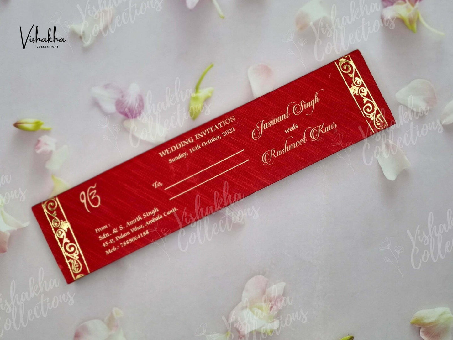 Designer Premium Customized Wedding Invitation Cards - FC-032