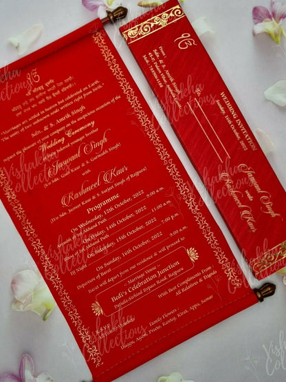 Designer Premium Customized Wedding Invitation Cards - FC-032