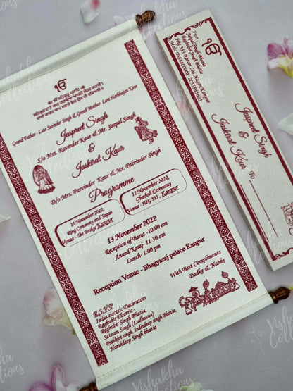 Designer Premium Customized Wedding Invitation Cards - FC-027
