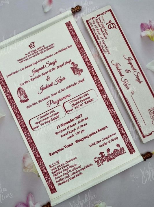 Designer Premium Customized Wedding Invitation Cards - FC-027