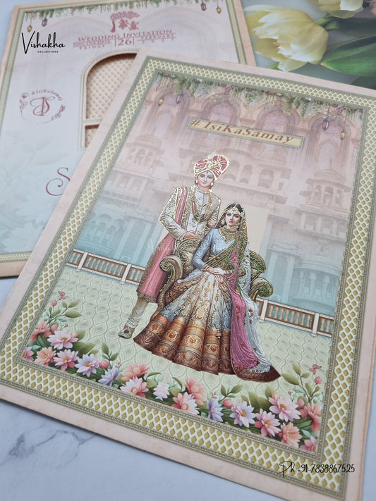 Direct Card Dulah Dulhan Hindu Sikh Jain invitation Cards ATS-9305 – image 2