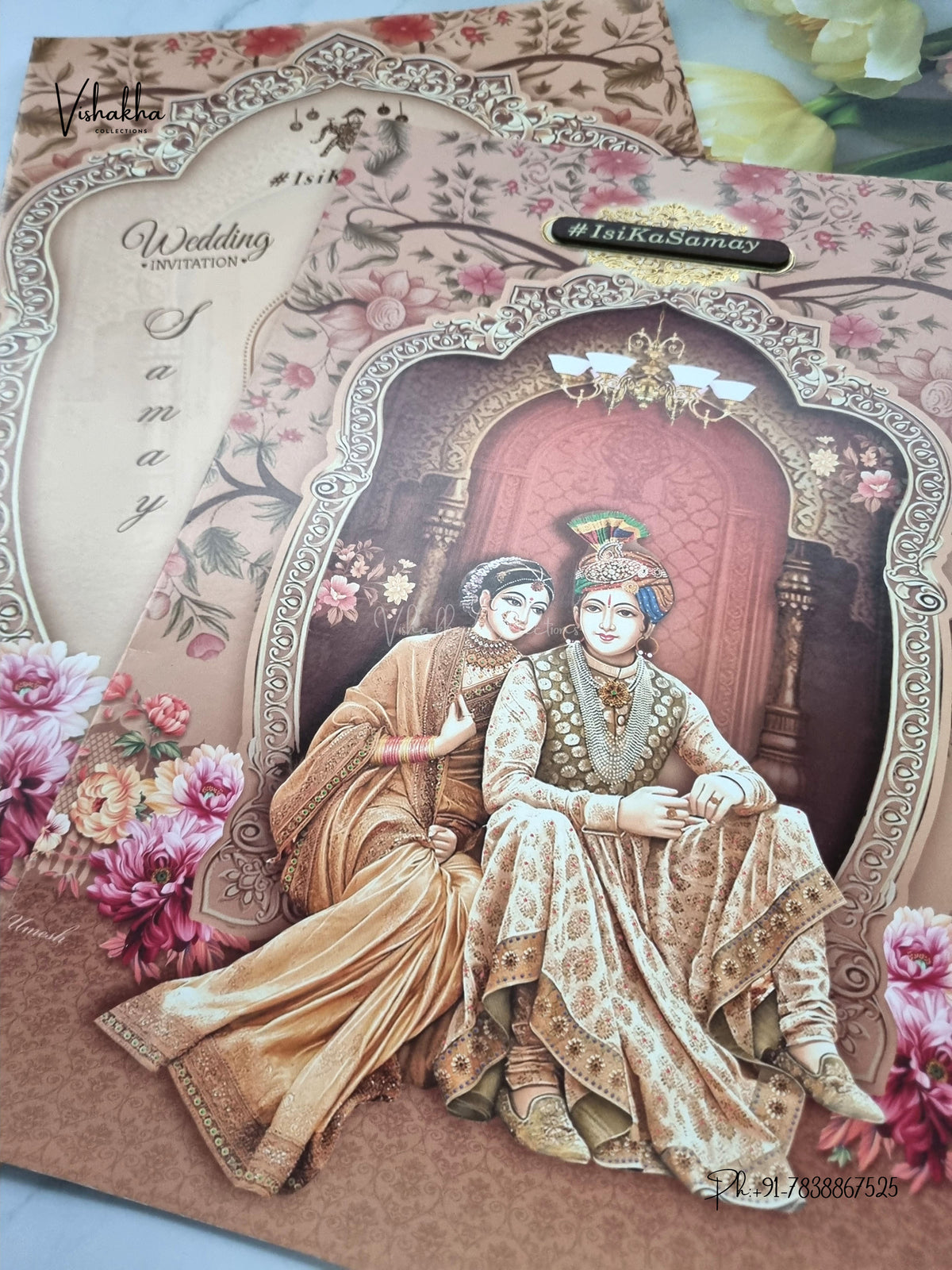 Direct Card Dulah Dulhan Hindu Sikh Jain invitation Cards ATS-9327 – image 2