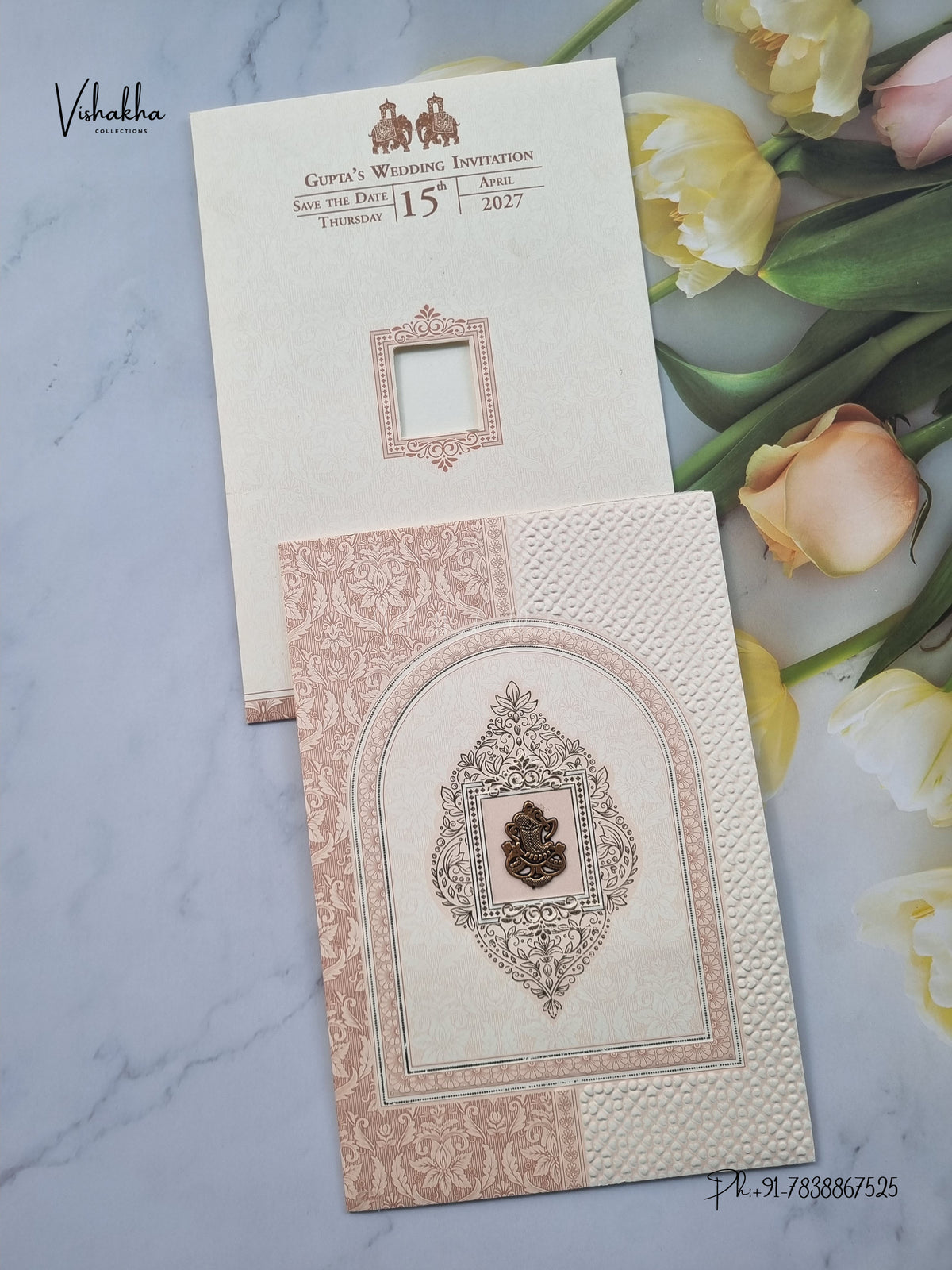 Ganesh Ji Hindu Jain invitation Cards CR-539 – image 1