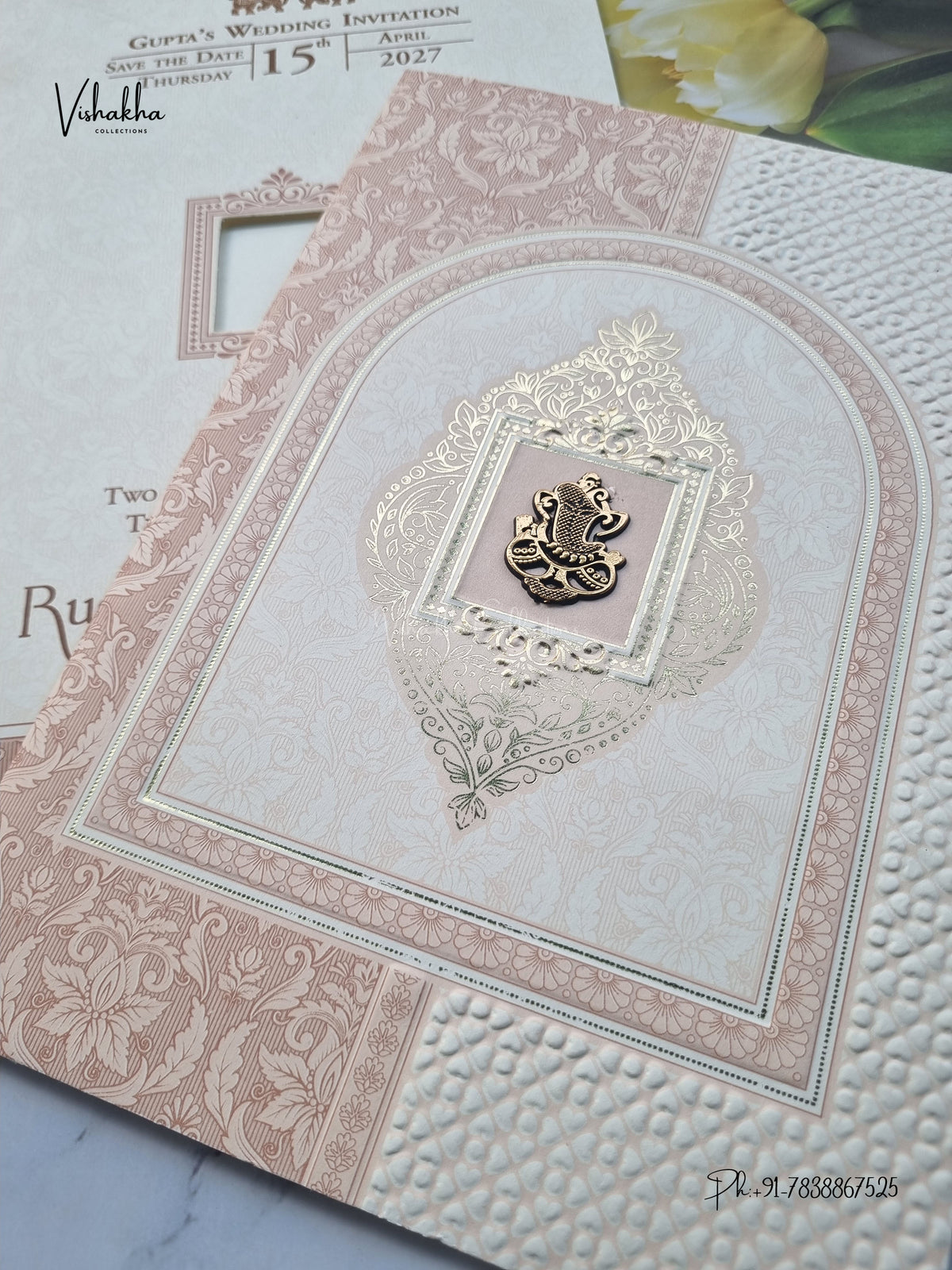 Ganesh Ji Hindu Jain invitation Cards CR-539 – image 2