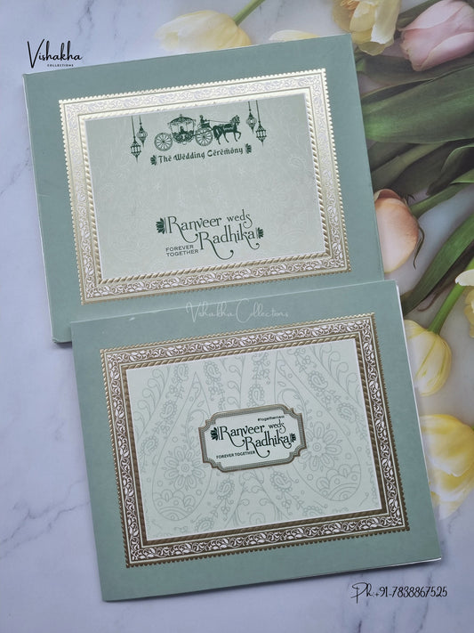 Hindu Muslim Christian Sikh Jain invitation Cards CR-573 – image 1