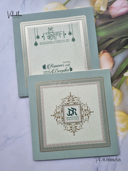 Hindu Muslim Christian Sikh Jain invitation Cards CR-576 – image 1