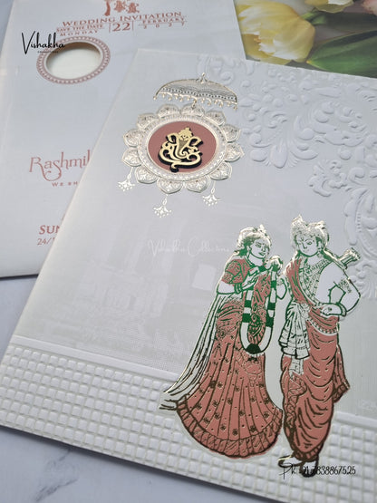 Ram Sita Ganesh Ji Hindu Jain invitation Cards CR-8080 – image 2