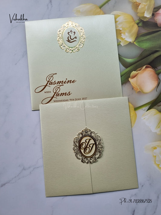Hindu Muslim Christian Sikh Jain invitation Cards LN-892 – image 1