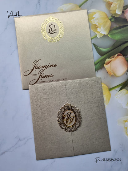 Hindu Muslim Christian Sikh Jain invitation Cards LN-893 – image 1