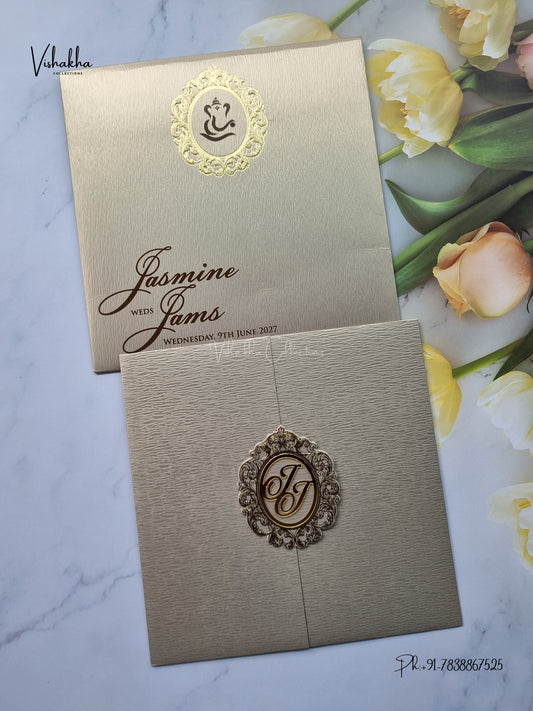 Hindu Muslim Christian Sikh Jain invitation Cards LN-893 – image 1