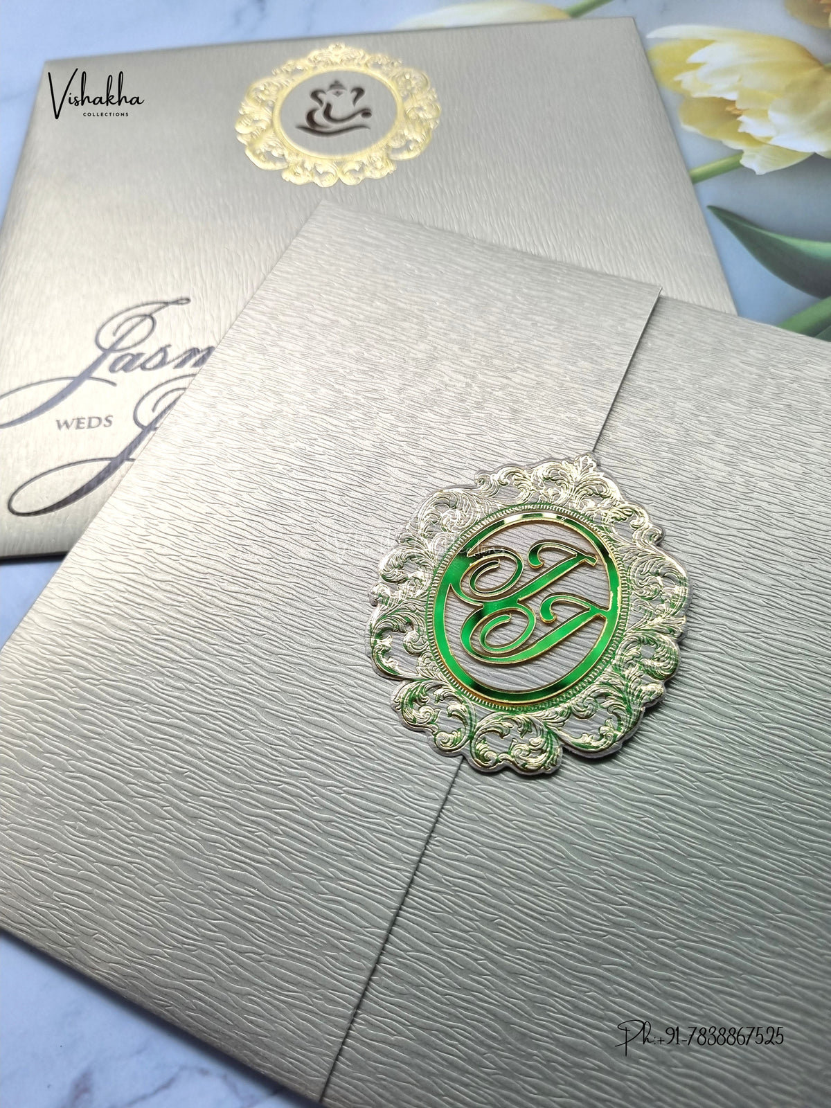 Hindu Muslim Christian Sikh Jain invitation Cards LN-893 – image 2