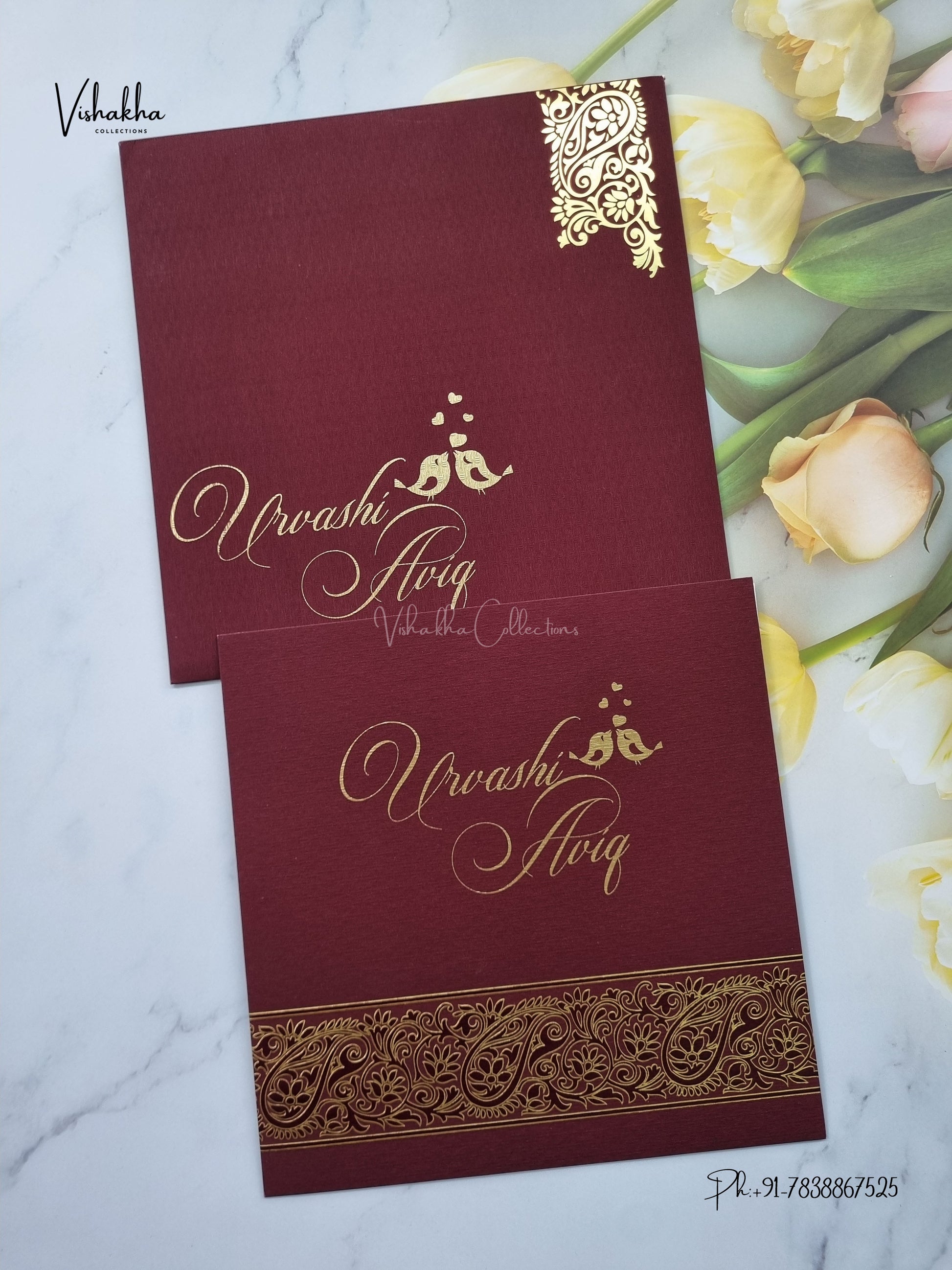 Mehendi Hindu Muslim Christian Sikh Jain invitation Cards LN-987 – image 1