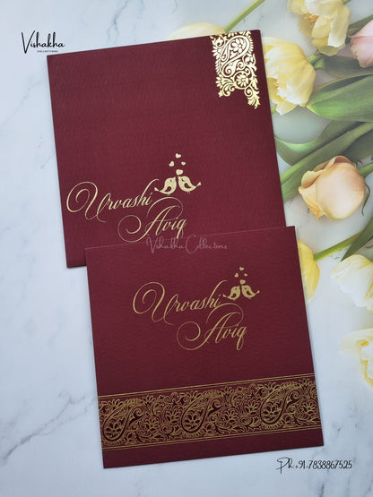 Mehendi Hindu Muslim Christian Sikh Jain invitation Cards LN-987 – image 1