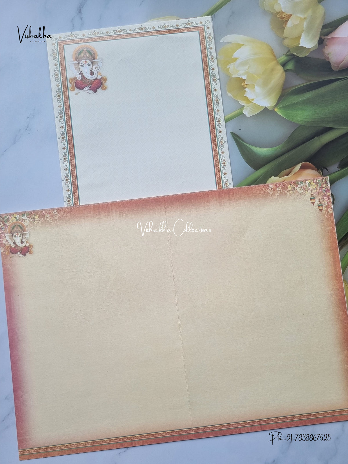 Direct Card Ganesh Ji Barat Hathi Hindu Jain invitation Cards SCH-9052 – image 3