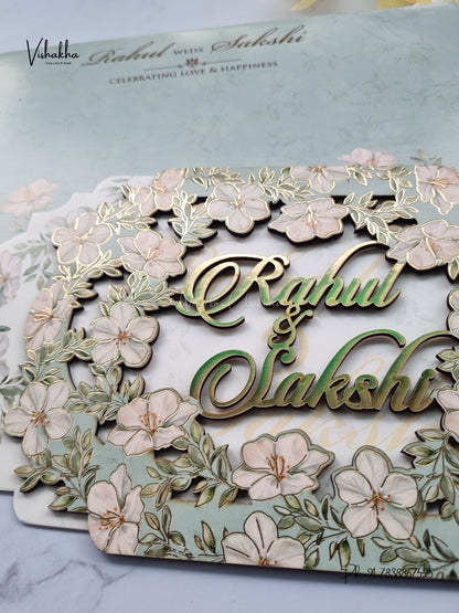 Semi Box MDF Board Laser Cut Hathi Hindu Muslim Christian Sikh Jain invitation Cards SK-3601 – image 2