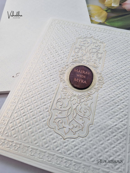 Semi Box Hindu Muslim Christian Sikh Jain invitation Cards SK-3674 – image 2