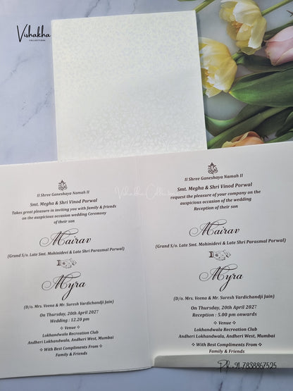 Semi Box Venkateshwar Padmavati Hindu Jain invitation Cards SK-3676 – image 3
