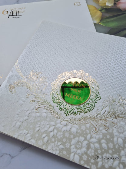 Semi Box Hindu Muslim Christian Sikh Jain invitation Cards SN-204 – image 2
