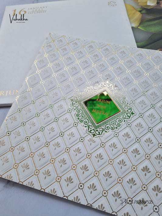Semi Box Hindu Muslim Christian Sikh Jain invitation Cards SN-206 – image 2