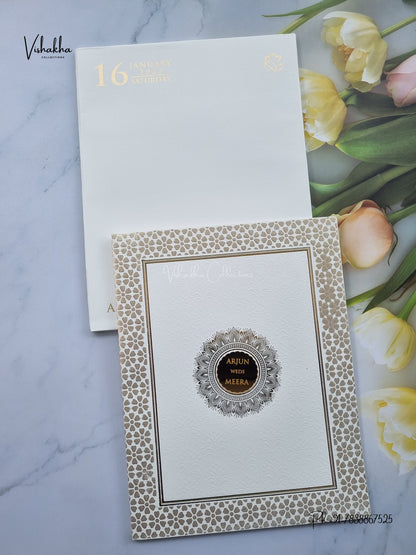 Semi Box Hindu Muslim Christian Sikh Jain invitation Cards SN-212 – image 1