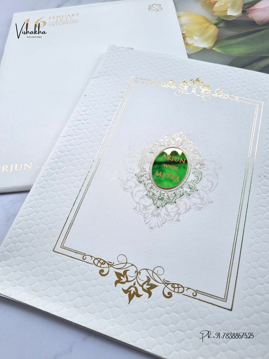 Semi Box Hindu Muslim Christian Sikh Jain invitation Cards SN-216 – image 2