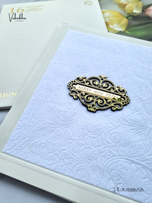 Semi Box Hindu Muslim Christian Sikh Jain invitation Cards SN-217 – image 2