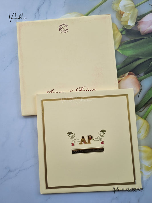 Semi Box Padded Hindu Muslim Christian Sikh Jain invitation Cards SN-287 – image 1
