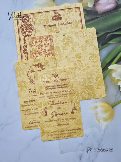 Ganesh Ji Hindu Sikh invitation Cards ATS-1560CRM