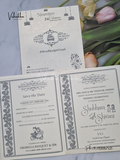 Hindu Muslim Christian Sikh invitation Cards ATS-1624
