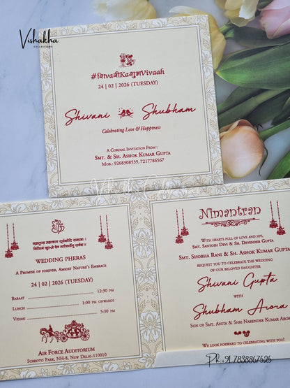Hindu Muslim Christian Sikh invitation Cards ATS-1701