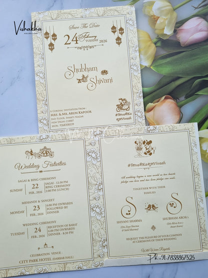 Hindu Muslim Christian Sikh invitation Cards ATS-1712