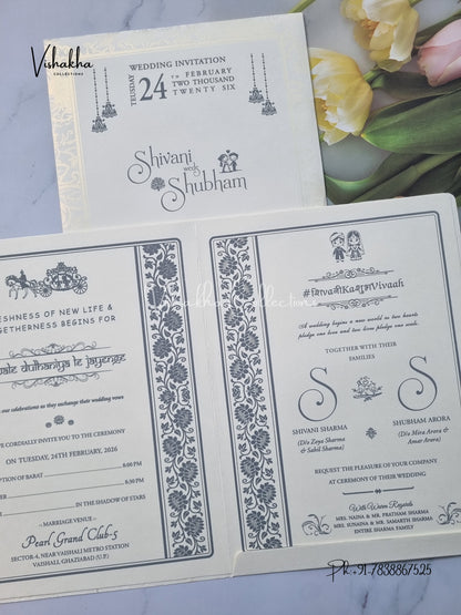 Hindu Muslim Christian Sikh invitation Cards ATS-1756