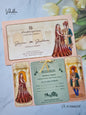Dulah Dulhan Hindu Sikh invitation Cards ATS-3190
